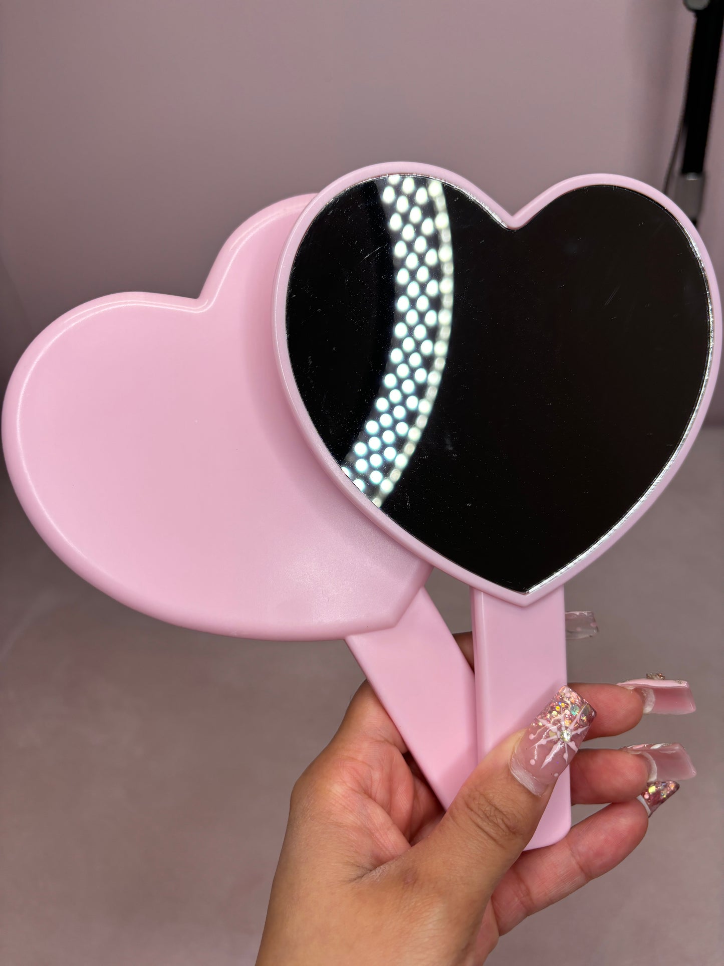 Pink Heart Mirror