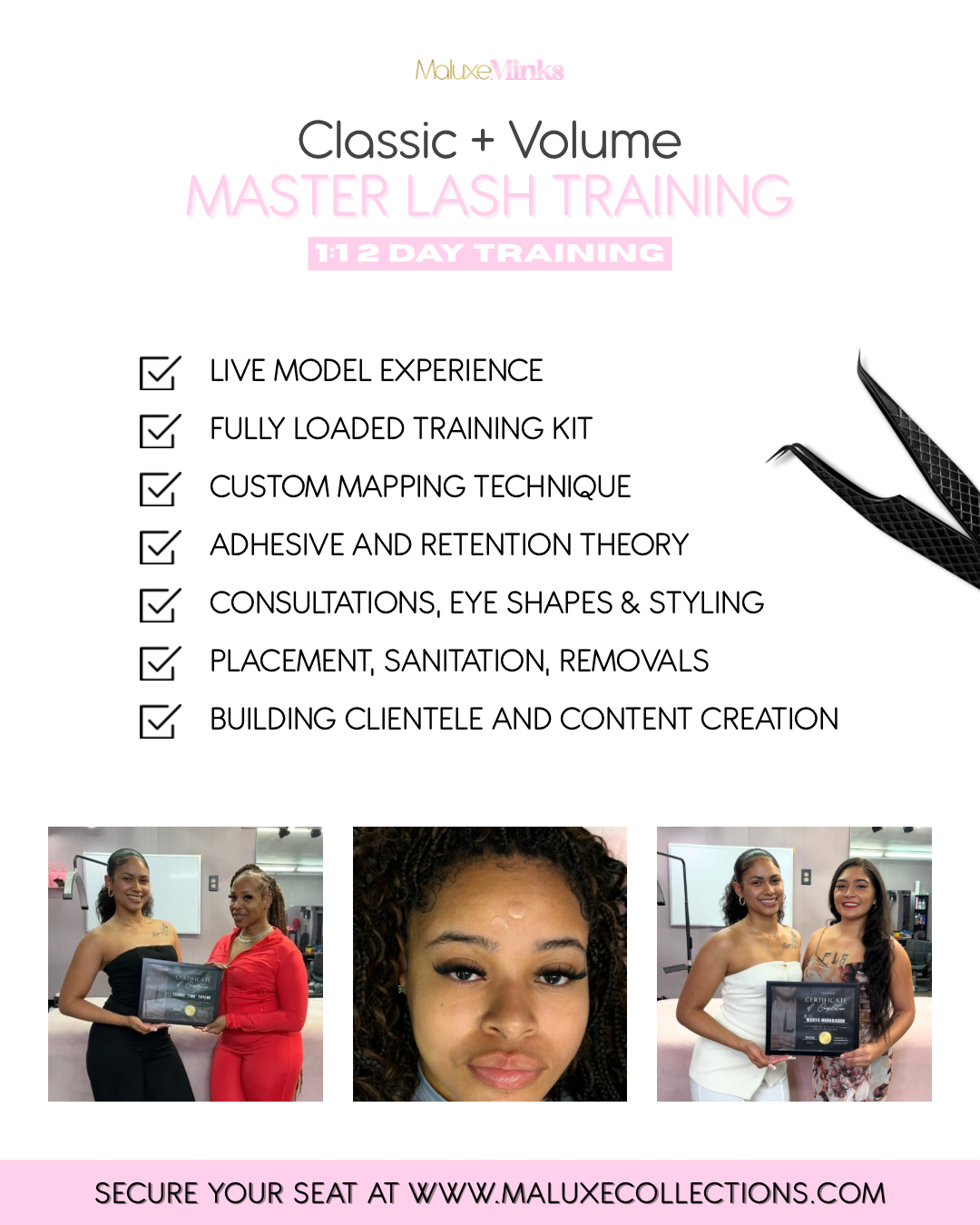 2-Day 1:1 Classic & Volume Lash Training